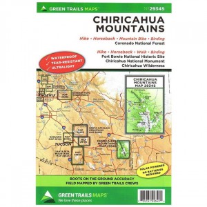 Green Chiricahua Mountains Map Arizona