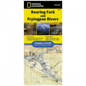 National Geographic Fishing and River Map: Roaring Fork and Fryingpan Rivers Colorado