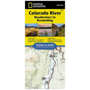 National Geographic Fishing and River Map: Colorado River: Headwaters to Kremmling Colorado