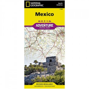 National Geographic 3108 - Adventure Travel Map: Mexico Map International Guides