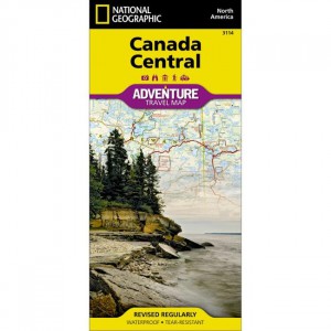 National Geographic 3114 - Adventure Travel Map: Canada - Central International Maps