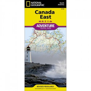 National Geographic 3115 - Adventure Travel Map: Canada - East International Maps