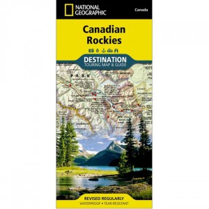 National Geographic Destination Map: Canadian Rockies International Maps