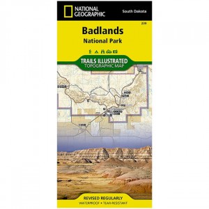 National Geographic Trails Illustrated Map: Badlands National Park State Guides