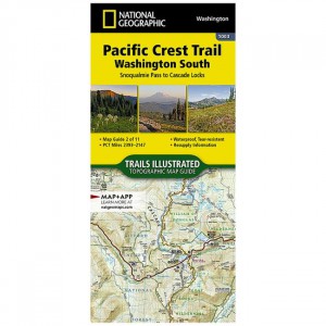 National Geographic Trails Illustrated Map: Pacific Crest Trail: Washington South: Snoqualmie Pass To Cascade Locks State Guides
