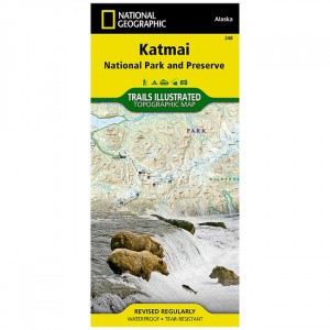 National Geographic Trails Illustrated Map: Katmai National Park And Preserve State Maps