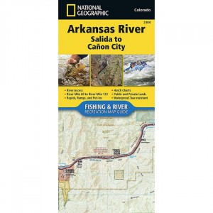 National Geographic Fishing and River Map: Arkansas River: Salida to Canon City State Maps