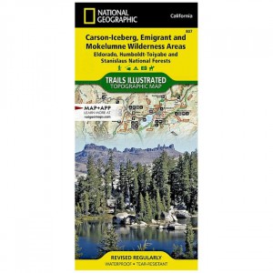 National Geographic Trails Illustrated Map: Carson-Iceberg, Emigrant, and Mokelumne Wilderness Areas - Eldorado, Humboldt-Toiyabe, and Stanislaus National Forests State Maps