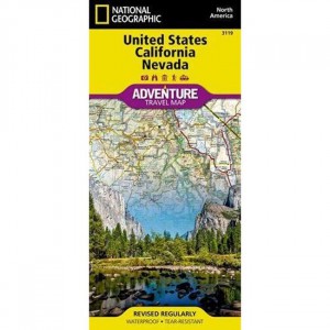 National Geographic 3119 - Adventure Travel Map: California And Nevada State Maps