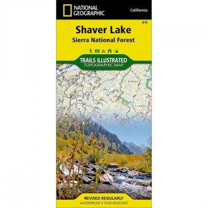 National Geographic Trails Illustrated Map: Shaver Lake - Sierra National Forest State Maps