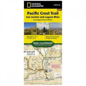 National Geographic Trails Illustrated Map: Pacific Crest Trail: San Jacinto And Laguna Mtns: San Gorgonio Pass To Mexico State Maps