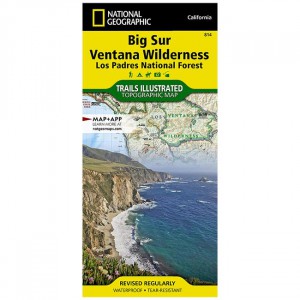 National Geographic Trails Illustrated Map: Big Sur Ventana Wilderness - Los Padres National Forest - 2019 Edition State Maps
