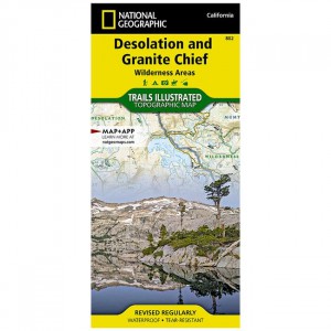 National Geographic Trails Illustrated Map: Desolation And Granite Chief Wilderness Areas - 2019 Edition State Maps