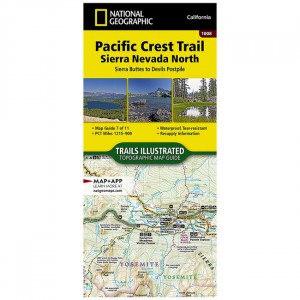 National Geographic Trails Illustrated Map: Pacific Crest Trail: Sierra Nevada North: Sierra Buttes To Devil's Postpile State Maps