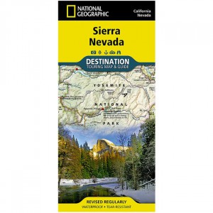 National Geographic Destination Map: Sierra Nevada State Maps