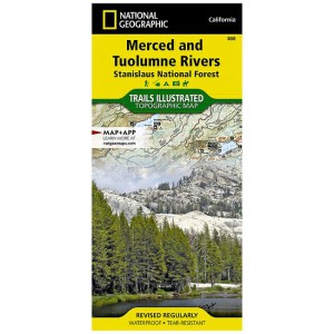 National Geographic Trails Illustrated Map: Merced And Tuolumne Rivers-Stanislaus National Forest - 2020 Edition State Maps