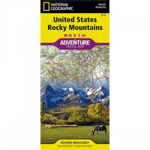 National Geographic Adventure Travel Map: Rocky Mountains State Maps