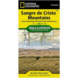 National Geographic Trails Illustrated Map: Sangre de Cristo Mountains - Great Sand Dunes National Park & Preserve State Maps