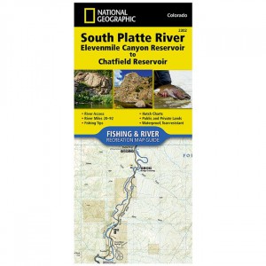 National Geographic Fishing and River Map: South Platte River: Elevenmile Canyon Reservoir To Chatfield Lake State Maps