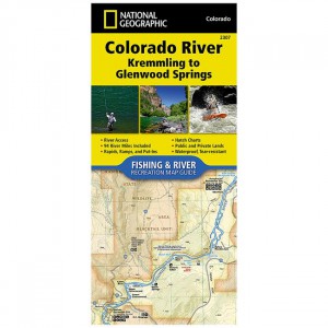 National Geographic Fishing and River Map: Colorado River: Kremmling to Glenwood Springs State Maps