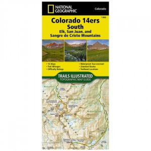 National Geographic Trails Illustrated Map: Colorado Trail East: Colorado 14Ers South: San Juan, Ealk, And Sangre De Cristo Mountains State Maps