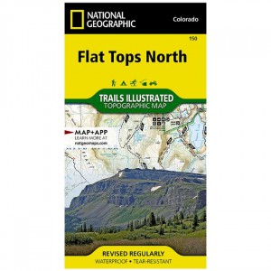 National Geographic 150 - Trails Illustrated Map: Flat Tops North - 2019 Edition State Maps