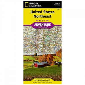 National Geographic 3127 - Adventure Travel Map: Northeast State Maps