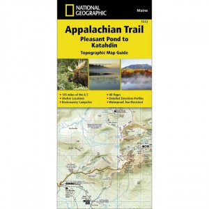 National Geographic Appalachain Trail - Pleasant Pond To Katahdin State Maps