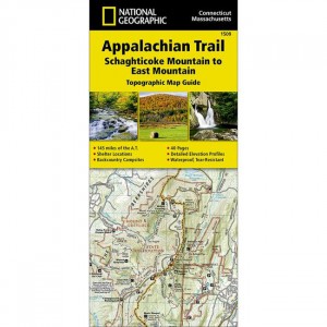 National Geographic Appalachain Trail - Schaghticoke Mountain To East Mountain State Maps