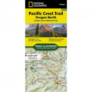 National Geographic Trails Illustrated Map: Pacific Crest Trail: Oregon North: Cascade Locks To Willamette Pass State Maps
