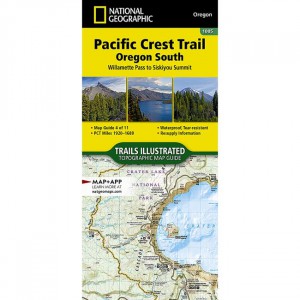 National Geographic Trails Illustrated Map: Pacific Crest Trail: Oregon South: Willamette Pass To Siskiyou Summit State Maps