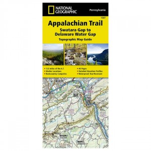 National Geographic Appalachain Trail: Swatara Gap To Delaware Water Gap State Maps