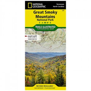 National Geographic 229 - Trails Illustrated Map: Great Smoky Mountains National Park - 2021 Edition State Maps