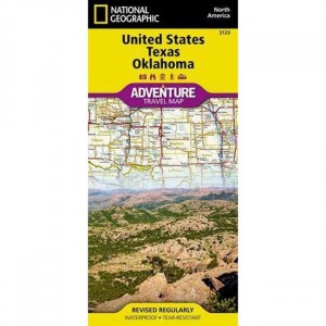 National Geographic Adventure Travel Map: Texas And Oklahoma State Maps
