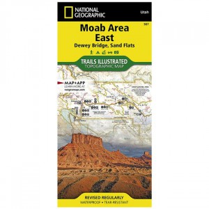 National Geographic 507 - Trails Illustrated Map: Moab East: Dewey Bridge, Sand Flats State Maps