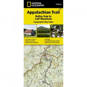 National Geographic Appalachain Trail - Bailey Gap To Calf Mountain State Maps