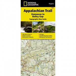 National Geographic Appalachain Trail - Damascus To Bailey Gap State Maps