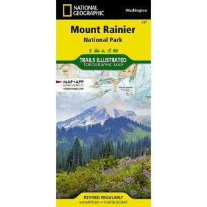 National Geographic Trails Illustrated Map: Mount Rainier National Park State Maps