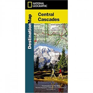 National Geographic Destination Map: Central Cascades State Maps