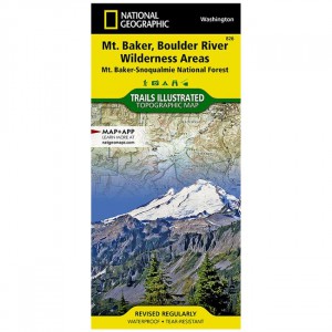 National Geographic Trails Illustrated Map: Mount Baker and Boulder River Wilderness Areas - Mt. Baker-Snoqualmie National Forest - 2020 Edition State Maps