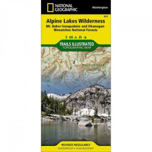 National Geographic Trails Illustrated Map: Alpine Lakes Wilderness - Mt. Baker-Snoqualmie and Okanogan-Wenatchee National Forests State Maps