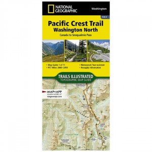 National Geographic Trails Illustrated Map: Pacific Crest Trail: Washington North: Canada To Snoqualmie Pass State Maps