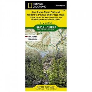 National Geographic Trails Illustrated Map: Goat Rocks, Norse Peak And William O. Douglas Wilderness Areas - Gifford Pinchot, Mt. Baker-Snoqualmie, And Okanogan-Wenatchee National Forests - 2020 Edition State Maps