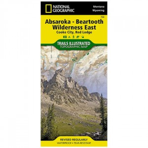 National Geographic 722 - Trails Illustrated Map: Absaroka - Beartooth Wilderness East: Cooke City, Red Lodge - 2019 Edition State Maps